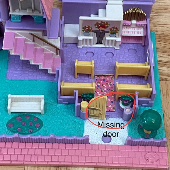 Vintage 1993 Polly Pocket Wedding Chapel Church - Picture 11 of 12